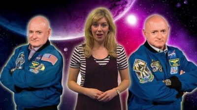 Jenny with astronauts