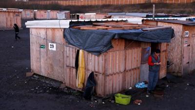 Migrant camp in Dunkirk