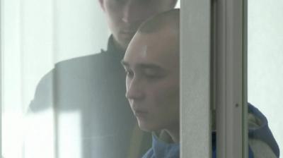 Russian soldier Vadim Shishimarin in court room