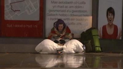 Del, a rough sleeper in Cardiff