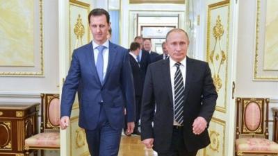 President Bashar al-Assad and President Putin