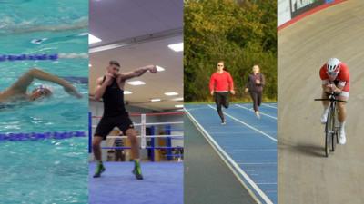 Wales' top athletes train in lockdown