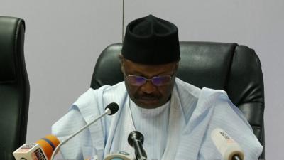 Electoral commission chairman Mahmood Yakubu