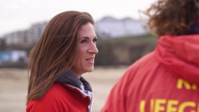 Ruth Osborne used the float technique taught by the RNLI to "save her life" in the sea.