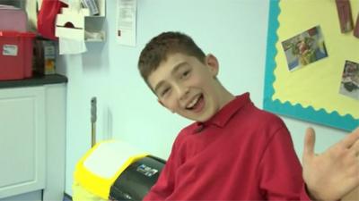 Josh has a rare genetic condition and is losing his memory but feels "positive" about his future.