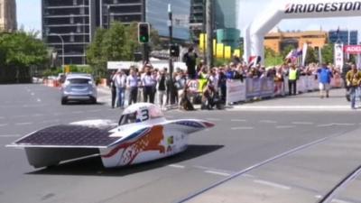 Delft University's solar-powered car