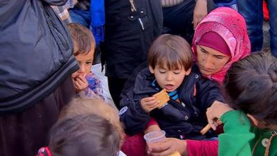 Migrants in Lesbos