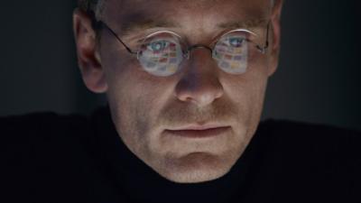 Image released by Universal Pictures of Michael Fassbender as Steve Jobs