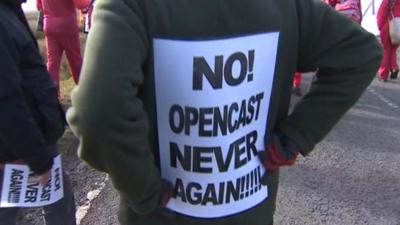 Opencast protester