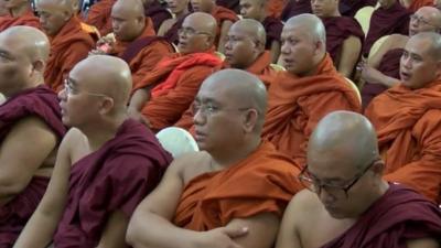 Monks in Myanmar