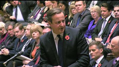 David Cameron at PMQs