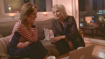 Jennifer Saunders and Kirsty Wark