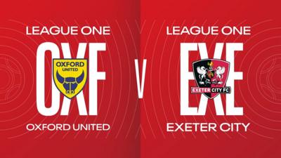 Oxford United v Exeter City graphic