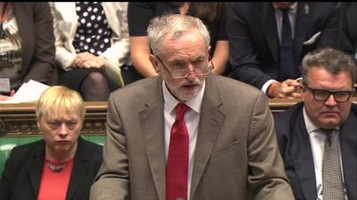 Jeremy Corbyn at PMQs