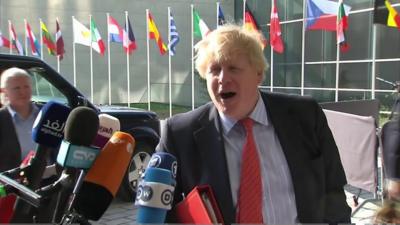 Foreign secretary Boris Johnson