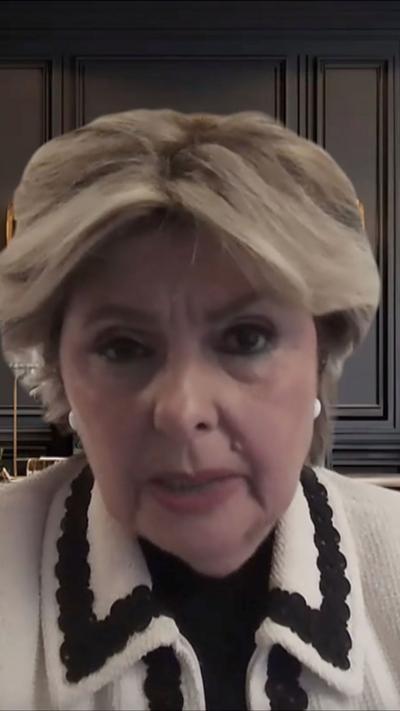 Gloria Allred looking at the camera