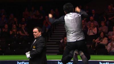 UK Championship: Liang Wenbo beats David Grace to reach final
