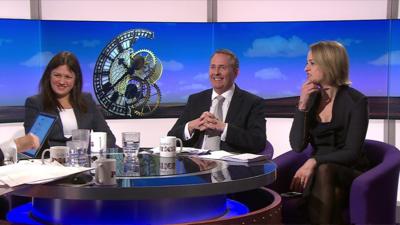 Lisa Nandy, Liam Fox and Laura Kuenssberg