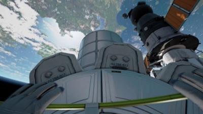 A scene from VR Spacewalk