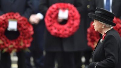 The Queen at the Cenotaph