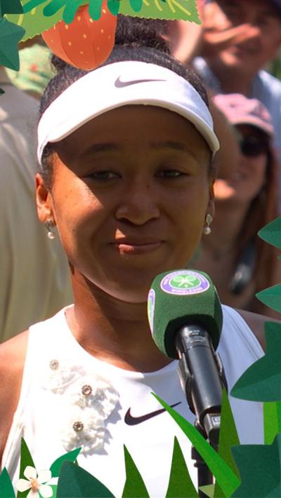 Naomi Osaka on-court interview