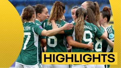 Northern Ireland celebrate a goal against Montenegro