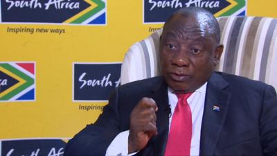 South African President Cyril Ramaphosa