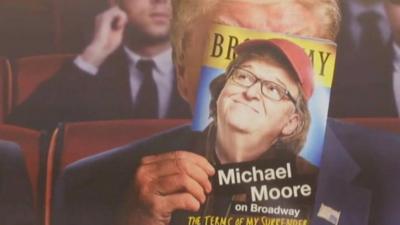 Poster for Michael Moore's Broadway show