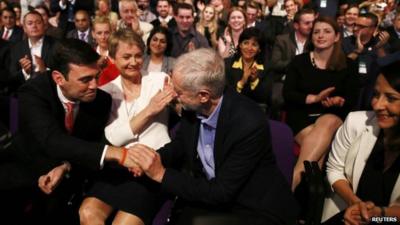 Jeremy Corbyn announced as winner