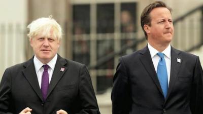 David Cameron and Boris Johnson