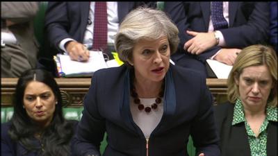 Theresa May at PMQs