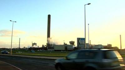 Tata Steelworks in Port Talbot, Wales