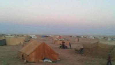 Rukban camp, Jordan's border with Syria