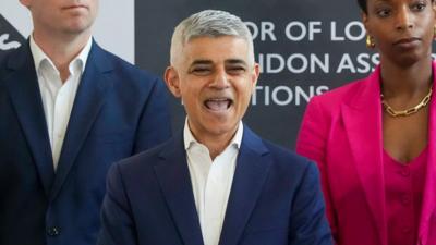 Labour's Sadiq Khan is re-elected as the Mayor of London