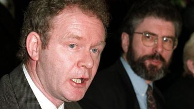 Martin McGuinness and Gerry Adams