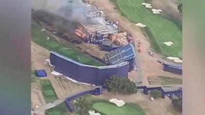 A fire at the Ryder Cup venue in Rome