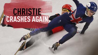 Elise Christie crashes
