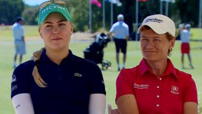 Charley Hull and Catriona Matthew talk golf