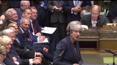 Theresa May in House of Commons