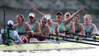 Boat Races: Cambridge women celebrate