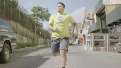 man running