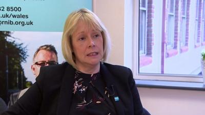 Ceri Jackson of RNIB Cymru