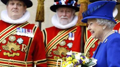 The Queen and Yeoman of the Guard