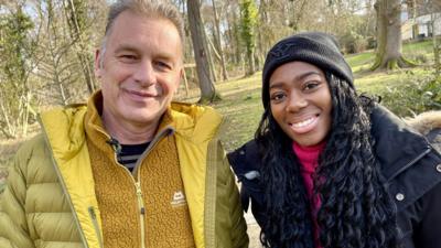 Chris Packham and Shanequa Paris