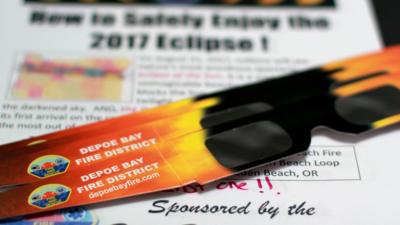 Protective eclipse glasses