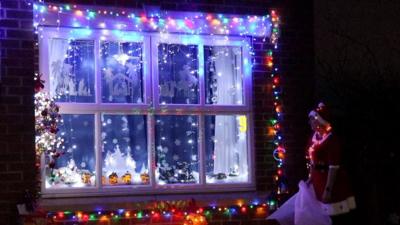 Each night a festive window is unveiled for the community to enjoy.