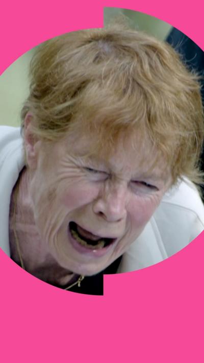 Celia Imrie screaming