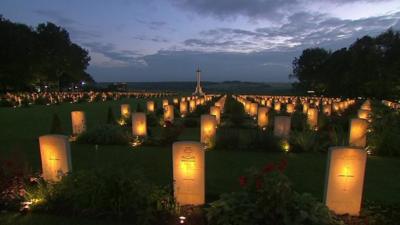War cemetery in France