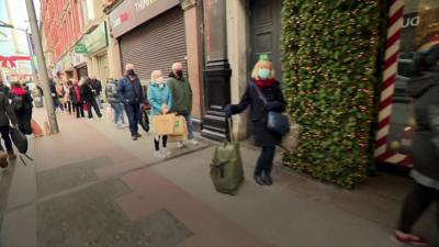 Shoppers in the Republic of Ireland queue