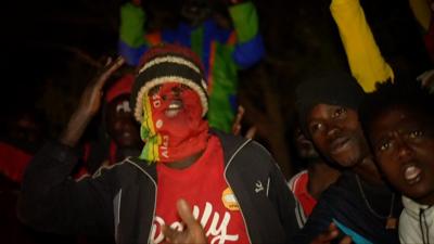 People celebration election results